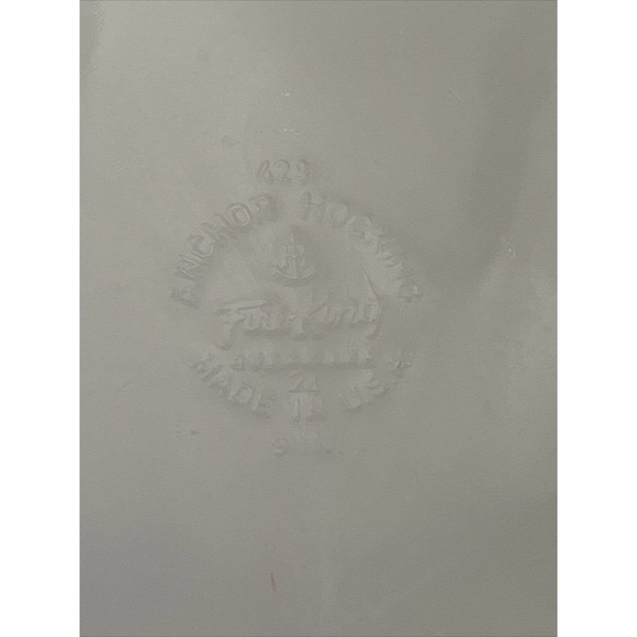 Anchor Hocking Fire King 429 BLUE Corn Flower 9" Round Pie Pan/CASSEROLE DISH - Picture 7 of 7